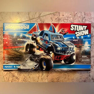 Playmobil Stunt Show Monster Shark Truck Set 70550
